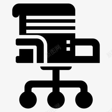 椅子商务必备9字形图标图标