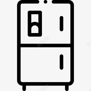 冰箱家用电器23线性图标图标