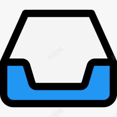 收件箱电子邮件59线形颜色图标图标