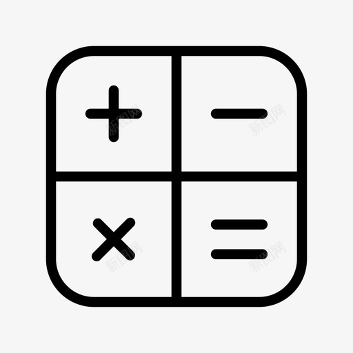 计算器图标会计教育svg_新图网 https://ixintu.com 会计 图标 教育 数学 计算器