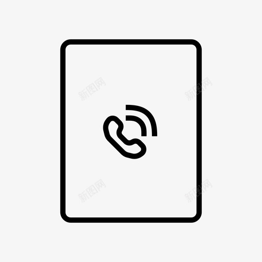 通话应用程序ipad图标svg_新图网 https://ixintu.com ipad mobile perfect pixel 平板电脑 应用程序 通话