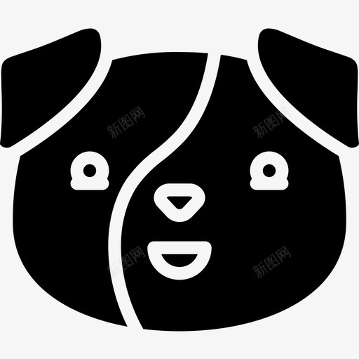 狗可爱的图标3填充svg_新图网 https://ixintu.com 可爱 图标 填充 爱的