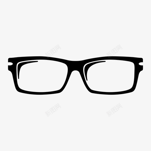 长方形眼镜眼镜墨镜图标svg_新图网 https://ixintu.com 墨镜 太阳镜 眼镜 长方形