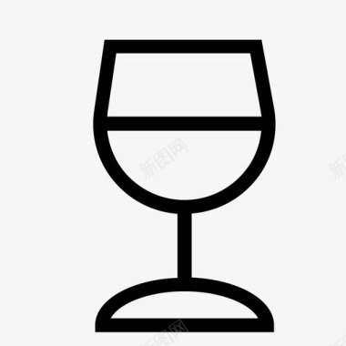 玻璃杯鸡尾酒葡萄酒图标图标
