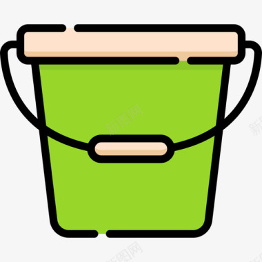 水桶家居用品15线型颜色图标图标