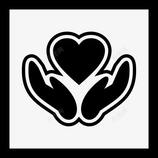健康标志保健心脏图标svg_新图网 https://ixintu.com 保健 健康 医疗 心脏 标志