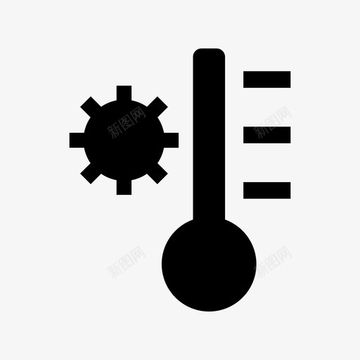 温度气候冷图标svg_新图网 https://ixintu.com 天气 气候 温度 温度计