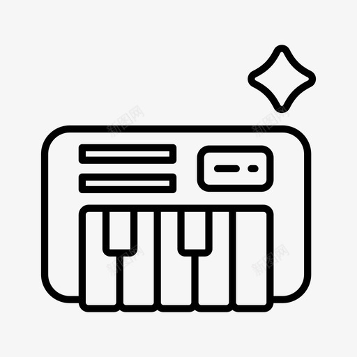 钢琴爱好音乐图标svg_新图网 https://ixintu.com 爱好 爱好图标 钢琴 音乐
