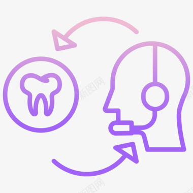 支架牙科38轮廓坡度图标图标