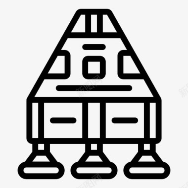 太空舱阿波罗探险图标图标
