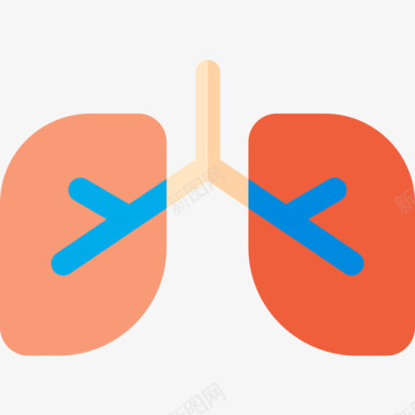 肺医学35扁平图标图标