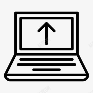 笔记本电脑更新设备技术图标图标