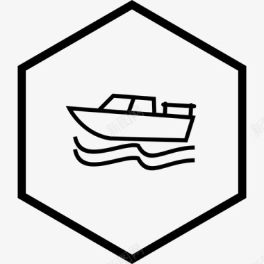 船鱼运输图标图标