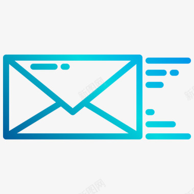 邮件杂项元素4蓝色图标图标