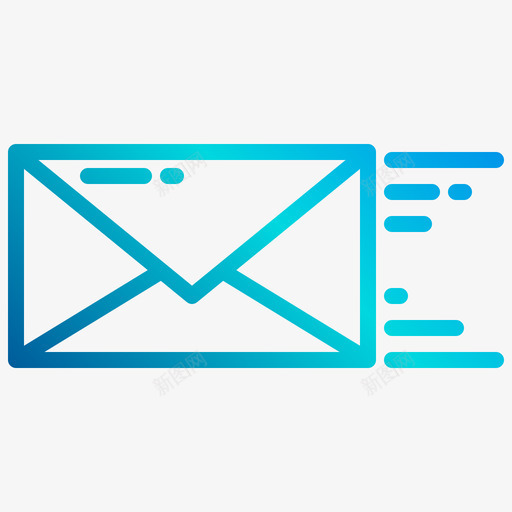 邮件杂项元素4蓝色图标svg_新图网 https://ixintu.com 杂项元素4 蓝色 邮件