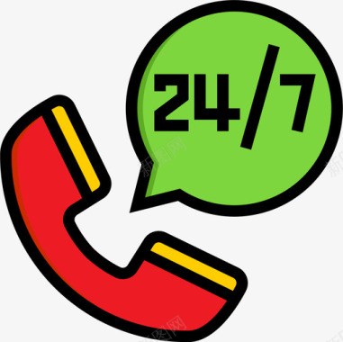 客户服务电子商务112线性颜色图标图标