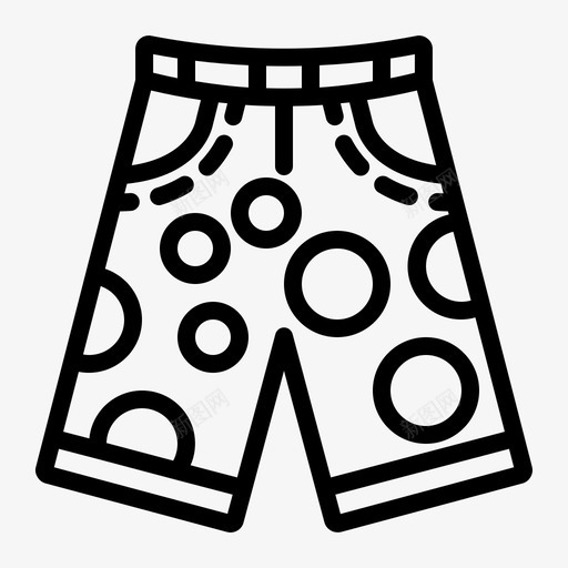 夏季时尚沙滩裤游客图标svg_新图网 https://ixintu.com 夏季 时尚 暑假 沙滩 游客 裤子