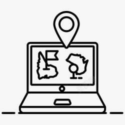 在线导航gps导航gps导航仪定位应用程序图标高清图片
