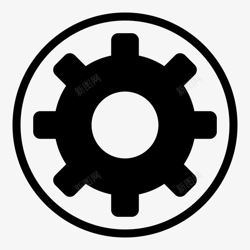 设置配置齿轮图标svg_新图网 https://ixintu.com 业务 属性 演示 设置 选项 配置 齿轮