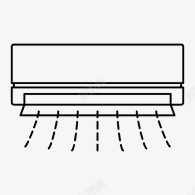 空调工作空调空气调节器图标图标