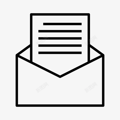 邮件电子邮件收件箱图标svg_新图网 https://ixintu.com 信件 收件箱 新邮件 电子邮件 邮件