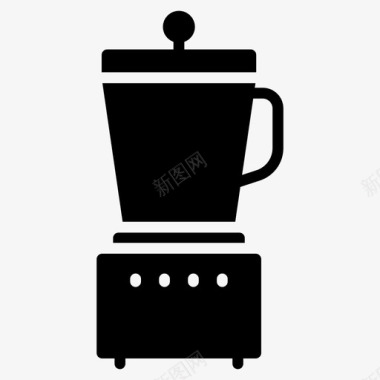 榨汁机搅拌机水壶图标图标
