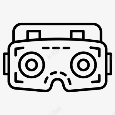 3d眼镜虚拟眼镜虚拟护目镜图标图标