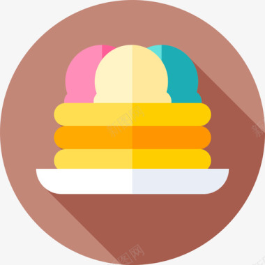 薄饼冰淇淋店15平的图标图标