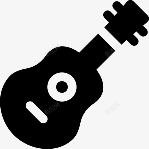 吉他夏令营17填充图标svg_新图网 https://ixintu.com 吉他 填充 夏令营