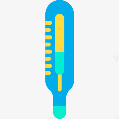 医用扁平温度计156图标图标