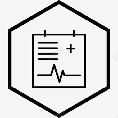 医疗图表液晶显示器医疗文件图标图标