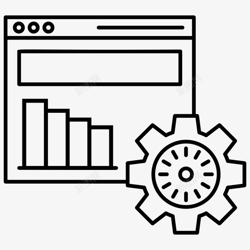 网站配置数据分析信息元素图标svg_新图网 https://ixintu.com 信息 元素 向量 图形 数据分析 统计 网站 网站开发 网络 配置 集线