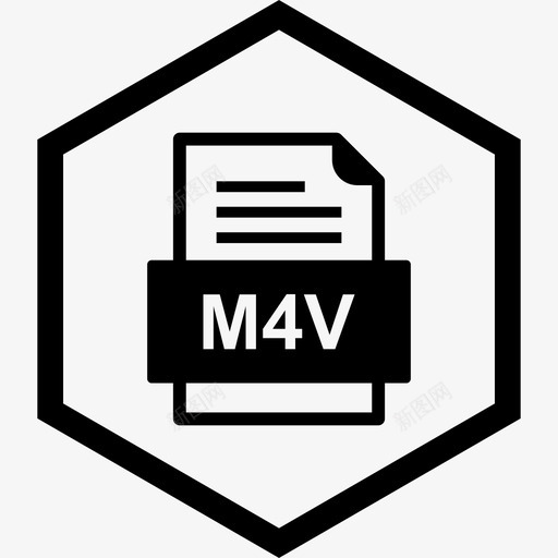 m4v文件文件文件类型格式图标svg_新图网 https://ixintu.com 41种 m4v 文件 格式 类型