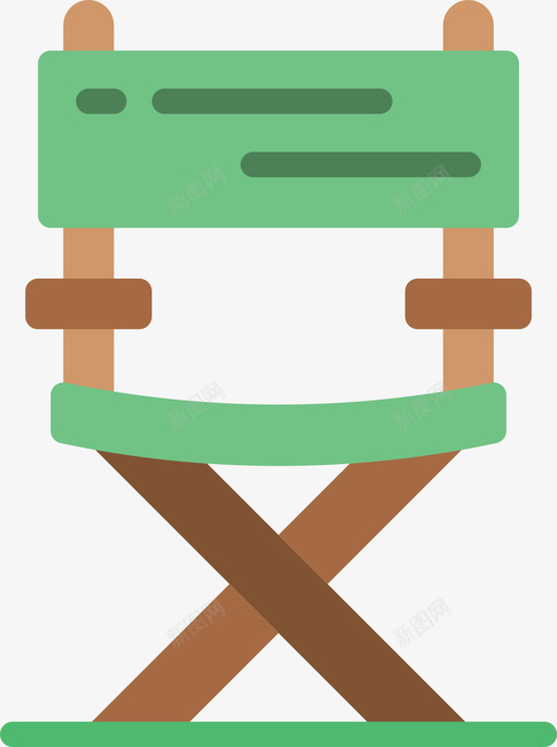 野餐椅61平的图标svg_新图网 https://ixintu.com 平的 野餐 餐椅