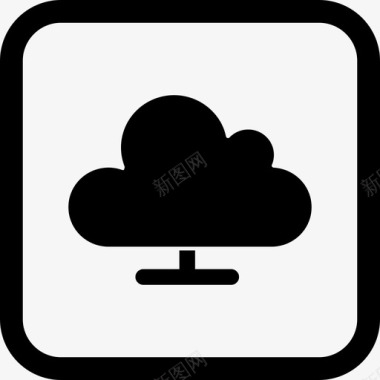云计算网络存储图标图标