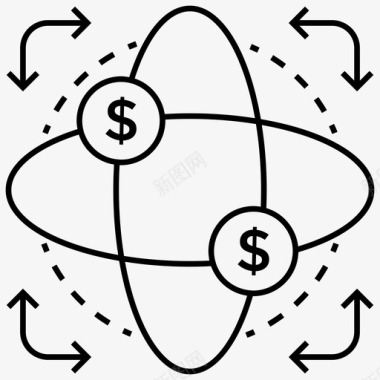 财务模型商业模式商业研究图标图标