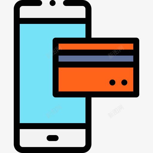 移动支付数字营销138线性颜色图标svg_新图网 https://ixintu.com 支付 数字 移动 线性 营销 颜色