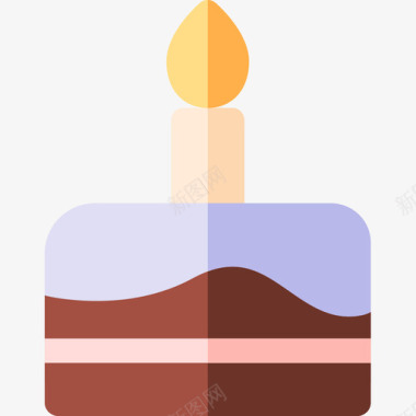 蛋糕生日111扁平图标图标