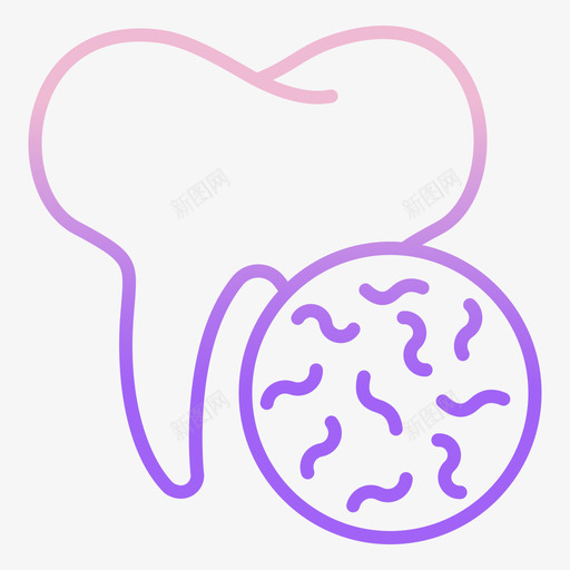 牙齿牙齿38轮廓梯度图标svg_新图网 https://ixintu.com 梯度 牙齿 轮廓