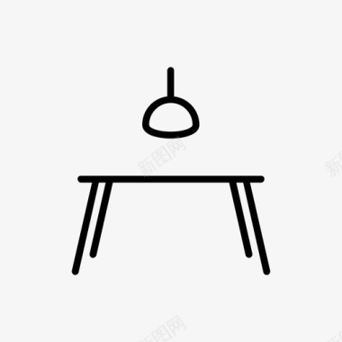 桌子家庭家具厨房桌子图标图标
