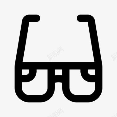 Ar眼镜vr8线性图标图标