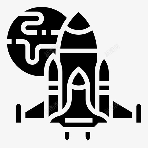 宇宙飞船宇航员发射图标svg_新图网 https://ixintu.com 发射 宇宙飞船 宇航员 火箭 航天技术 航天飞机