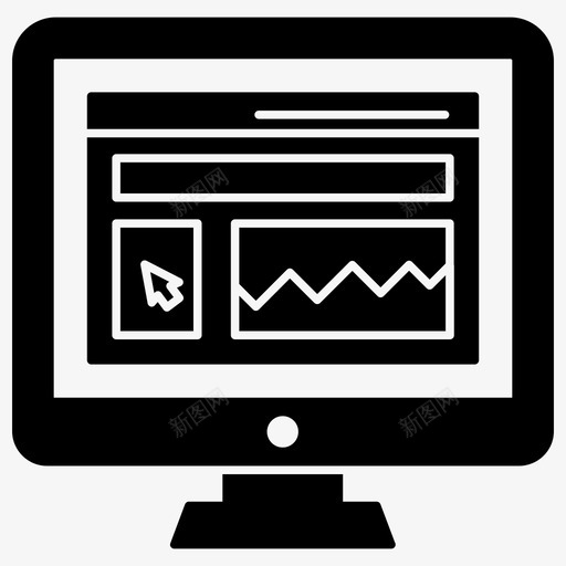 web窗口条形图分析增长分析图标svg_新图网 https://ixintu.com glyph web 一组 信息 分析 向量 图元 图标 开发 标的 窗口