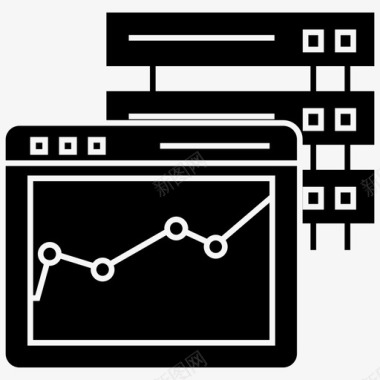 网络分析商业网站统计图标图标