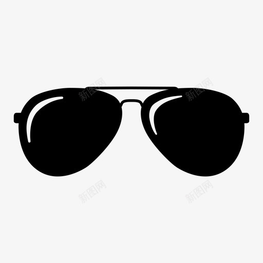 飞行员太阳镜眼镜墨镜图标svg_新图网 https://ixintu.com 墨镜 太阳镜 眼镜 飞行员