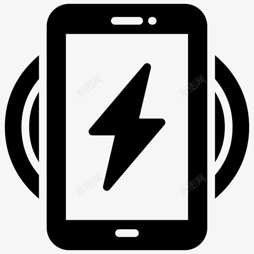 无线移动充电电池使用感应充电图标svg_新图网 https://ixintu.com 人工智能 使用 充电 字形 感应 无线 电池 电源 移动 能源