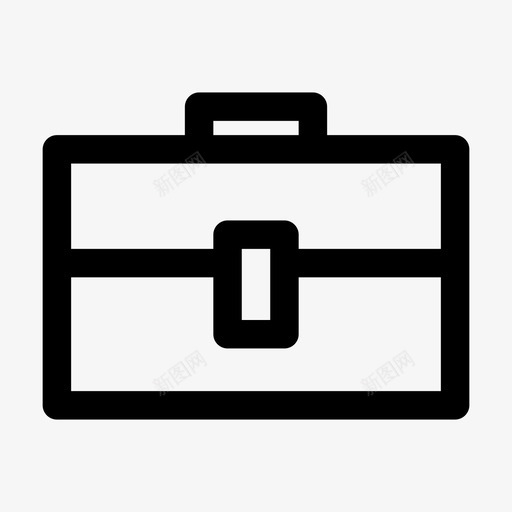 手提箱包行李箱图标svg_新图网 https://ixintu.com 包 大胆的固体用户界面图标 工作 手提箱 行李箱