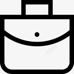 商人的投资组合手提箱公文包商人图标高清图片