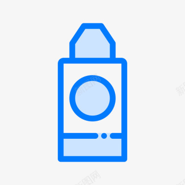 洗发水浴室52蓝色图标图标