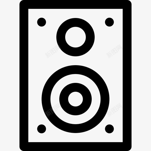 音箱迪斯科舞厅13线性图标svg_新图网 https://ixintu.com 线性 迪斯科舞厅13 音箱